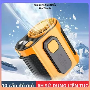 QUẠT ĐEO THẮT LƯNG - 10 Cấp Độ Gió, Dùng Đến 10H, Quạt Điều Hòa Mini
