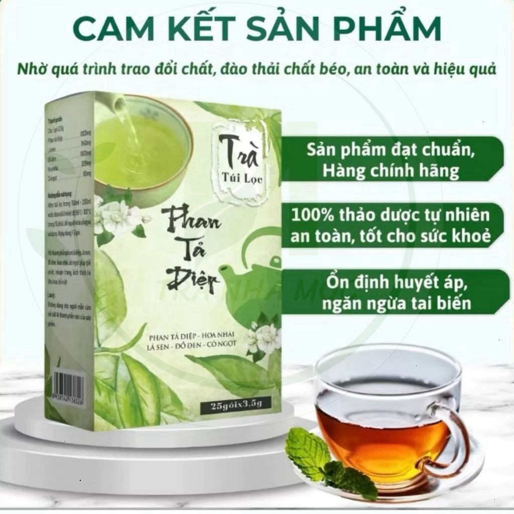 ✅ Trà Phan Tả Diệp Mộc Tâm Hộp 25 Gói [Chính Hãng Cao Cấp] ✅ Hỗ trợ hệ tiêu hóa tốt nhuận tràng thanh lọc cơ thể