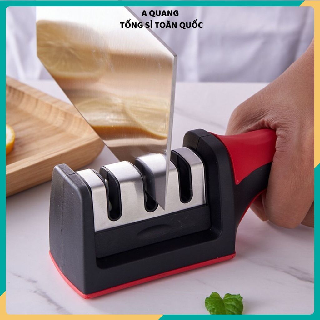 DỤNG CỤ MÀI DAO KÉO 3 KHE - 3 Cấp Độ Cầm Tay Cao Cấp Tiện Dụng