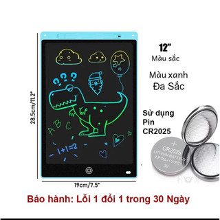 Bảng Vẽ LCD Tự Xóa Đa Sắc 12/16 Inch Cho Bé - Bảng Viết Điện Tử Thông Minh -Kingan22