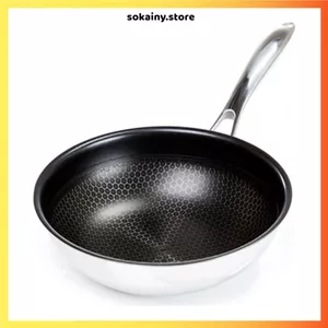CHẢO LƯỚI TỔ ONG CHỐNG DÍNH 32CM - Sâu Lòng, Dùng Cho Mọi Gian Bếp