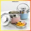 CÀ MEN ĐỰNG CƠM INOX GIỮ NHIỆT - 2 Ngăn Dày Dặn, Bền Đẹp 1.3L