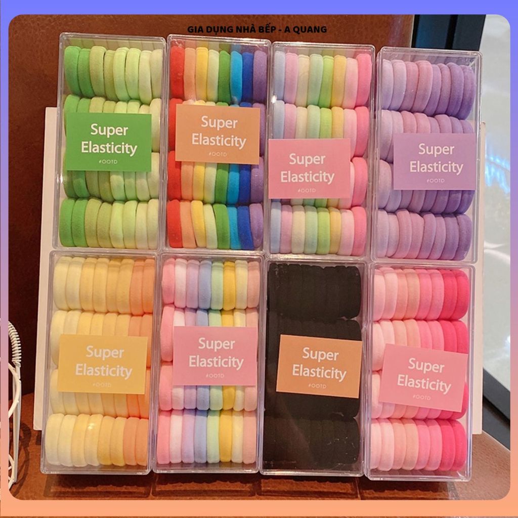 (COMBO 3 SET) DÂY BUỘC TÓC CHO BÉ GÁI, SET 32 DÂY CAO SU, CO GIÃN TỐT, Giữ Tóc Gọn Gàng Không Trơn Tuột