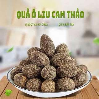 Túi 500g Quả Ô Liu Cam Thảo Ăn Liền Hương Vani Mặn Ngọt Cùi Giòn Thơm Mọng Nước, Food Ăn Vặt -Kingan22