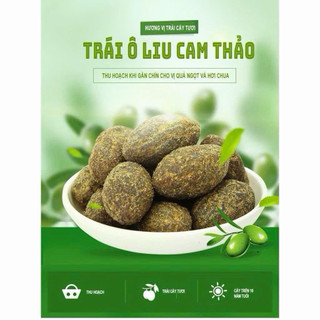 Túi 500g Quả Ô Liu Cam Thảo Ăn Liền Hương Vani Mặn Ngọt Cùi Giòn Thơm Mọng Nước, Food Ăn Vặt -Kingan22
