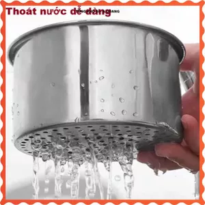 GIỎ LỌC RÁC INOX THIÊN NGA, GẮN BỒN RỬA BÁT, CHỐNG NGHẸT ỐNG THOÁT NƯỚC, Giỏ Lọc Rác Tiện Dụng Cho Gia Đình