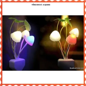ĐÈN NGỦ HÌNH NẤM CẢM ỨNG, ĐÈN LED TIẾT KIỆM, ÁNH SÁNG DỊU, Đèn Dùng Ban Đêm Cho Phòng Ngủ