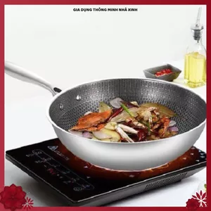 CHẢO 32CM LÒNG SÂU TỔ ONG CAO CẤP, CHẮC TAY, CHỐNG DÍNH, Chảo Dùng Nấu Ăn Tiện Lợi Cho Mọi Nhà