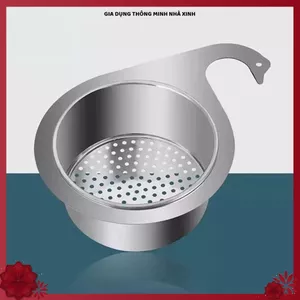 GIỎ LỌC RÁC INOX HÌNH THIÊN NGA, GẮN BỒN RỬA BÁT, CHỐNG TẮC NGHẼN, Giỏ Lọc Rác Nhà Bếp Tiện Lợi Dễ Vệ Sinh