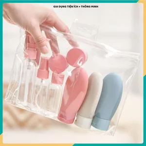 CHIẾT MỸ PHẨM 60ML, COMBO 3 BỘ CHAI CHIẾT DU LỊCH, NHỰA BỀN ĐẸP, Phù Hợp Mang Theo Mỗi Ngày