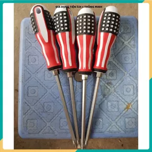TÔ VÍT ĐA NĂNG 2 ĐẦU 4 CẠNH 2 CẠNH, THÉP CRV SIÊU CỨNG, CÁN CAO SU, Tua Vít 18CM Tiện Dụng