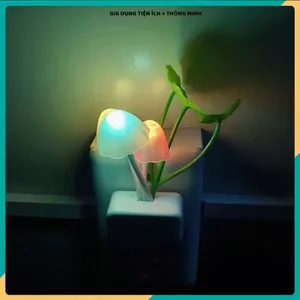 ĐÈN NGỦ CẢM ỨNG LED HÌNH NẤM, ĐÈN TRANG TRÍ PHÒNG NGỦ, ÁNH SÁNG NHẸ, Đèn Dễ Thương Tiện Lợi