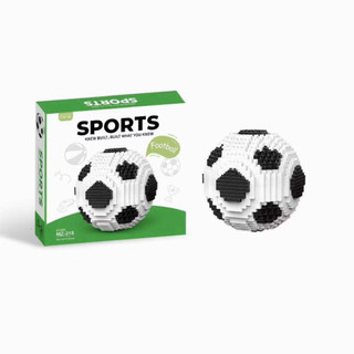 Bộ khối xây dựng bóng đá FIFA Boot Vàng, mô hình trang trí, quà tặng cho bé -Kingan22
