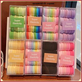 (COMBO 3 SET) DÂY BUỘC TÓC CHO BÉ GÁI, SET 32 DÂY CAO SU, CO GIÃN TỐT, Giữ Tóc Gọn Gàng Không Trơn Tuột