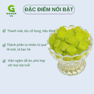 Kẹo Lê Bạc Hà Chanh Muối Biển Thanh Nhiệt Bổ Phế, Ích Khí, Tốt Cho Thanh Quản -Kingan22