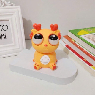 Đồ chơi Squishy Rồng Mắt Lồi bóp giảm stress, thú bóp lòi mắt bằng cao su -Kingan22