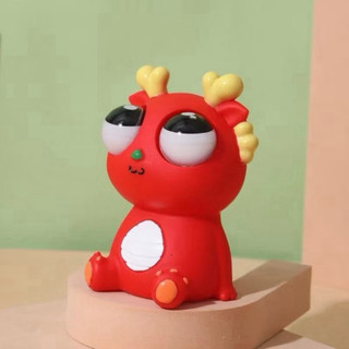 Đồ chơi Squishy Rồng Mắt Lồi bóp giảm stress, thú bóp lòi mắt bằng cao su -Kingan22