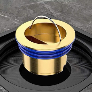 Nắp thoát sàn đồng thau 33-59mm cho cống sàn nhà, chống mùi hôi, chống côn trùng -Kingan22