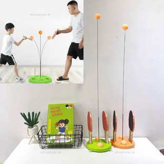 Bộ đồ chơi bóng bàn vợt gỗ cho bé, giúp phát triển phản xạ và vận động -Kingan22