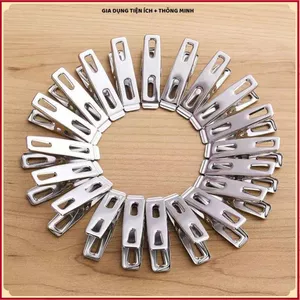 KẸP PHƠI INOX 304 CAO CẤP, KẸP PHƠI CHĂN MỀN, BỀN CHẮC, Giữ Quần Áo Không Trơn Trượt