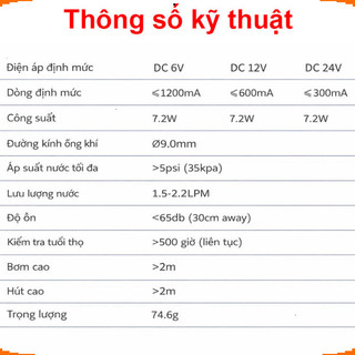 Bơm nước mini 12V R365 chuyên dùng tưới cây, bể cá và dự án DIY