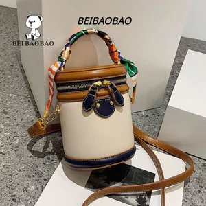 Túi Đeo Chéo Beibaobao Trụ Nữ Hoạc Tiết Khăn Cao Cấp Chính Hãng