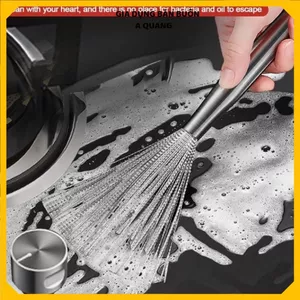CHỔI CỌ CHÀ RỬA NỒI CHẢO INOX - Tay Cầm Chống Gỉ Làm Sạch Hiệu Quả