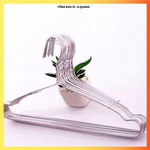 MÓC QUẦN ÁO NHÔM 10 CÁI,DÀY CHẮC CHẮN SIÊU BỀN,Móc Treo Đồ Gia Đình Tiện Lợi
