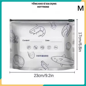 SET 10 TÚI ZIP NHÔM BẠC SIZE VỪA - Bảo Quản Thực Phẩm Chống Ẩm Tiện Lợi