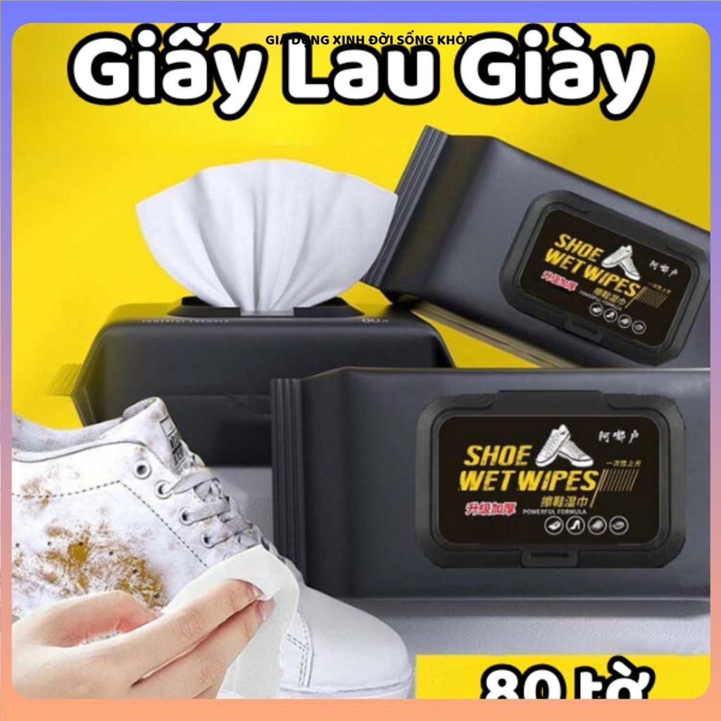(COMBO 5 GÓI) KHĂN LAU SNEAKER ƯỚT DÙNG 1 LẦN COMBO 5 GÓI,LÀM SẠCH GIÀY TRẮNG NHANH,Tiện Mang Theo Du Lịch