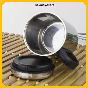 CA GIỮ NHIỆT INOX 500ML - 2 Lớp Giữ Nhiệt, Có Tay Cầm Tiện Lợi