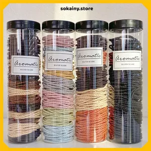 SET 100 DÂY BUỘC TÓC CAO SU CO GIÃN - Phong Cách Hàn Quốc Tiện Lợi