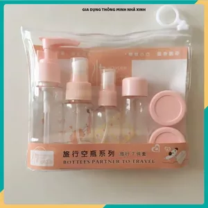 CHAI LỌ DU LỊCH 7 MÓN,CHIẾT MỸ PHẨM MINI TIỆN LỢI,Dễ Sử Dụng Khi Đi Du Lịch Công Tác