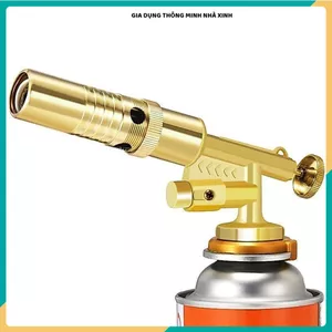 KHÒ GA.S VÀNG MINI ĐỒNG NGUYÊN KHỐI TỰ ĐỘNG ĐÁNH LỬ.A,NHIỆT 1300 ĐỘ,Hàn Khò Đa Năng Tiện Dụng
