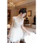 Đầm công chúa chất ren chỉ cao cấp chiết eo tôn dáng phối ruy băng nơ thời trang nữ luxury HCOM27733