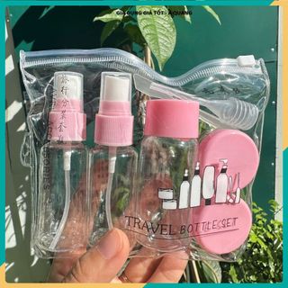 (COMBO 3 BỘ) CHIẾT MỸ PHẨM DU LỊCH 7 MÓN,CHAI LỌ MINI TIỆN LỢI,Gọn Nhẹ Mang Theo Du Lịch