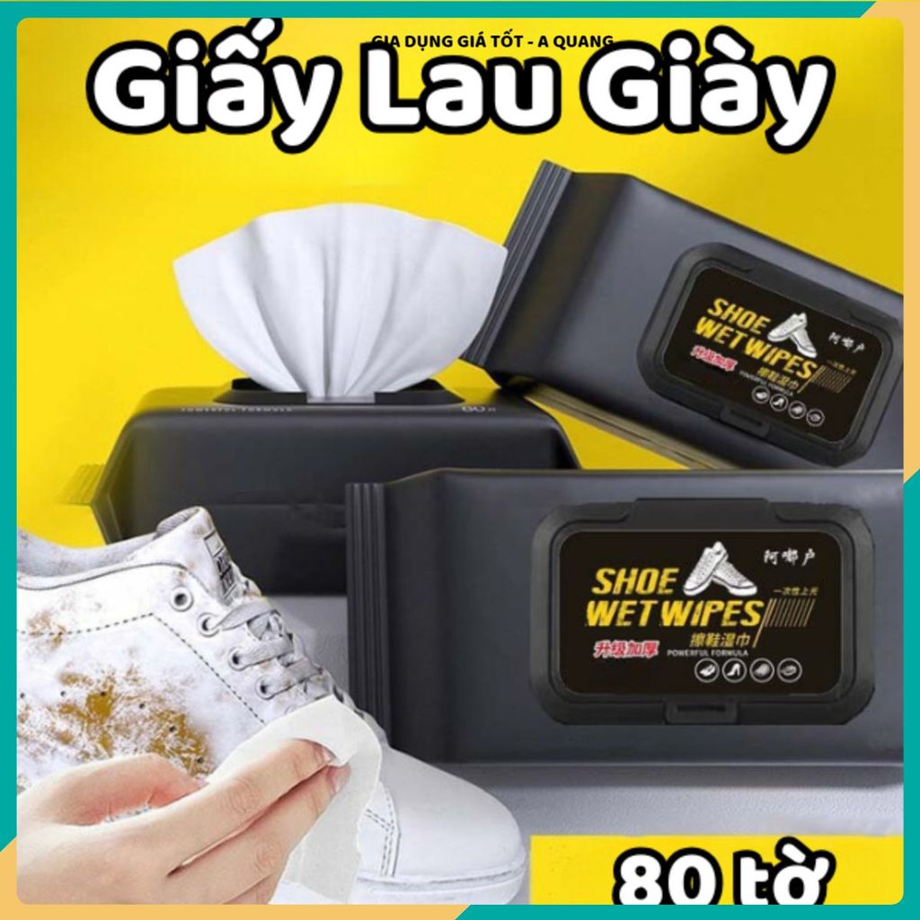 (COMBO 5 GÓI) KHĂN LAU SNEAKER ƯỚT DÙNG 1 LẦN COMBO 5 GÓI,LÀM SẠCH GIÀY TRẮNG NHANH,Tiện Mang Theo Du Lịch