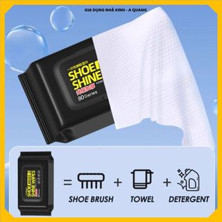 (COMBO 5 GÓI) KHĂN LAU SNEAKER DÙNG 1 LẦN,KHĂN LAU GIÀY TRẮNG TIỆN LỢI,Du Lịch Di Động Gọn Nhẹ