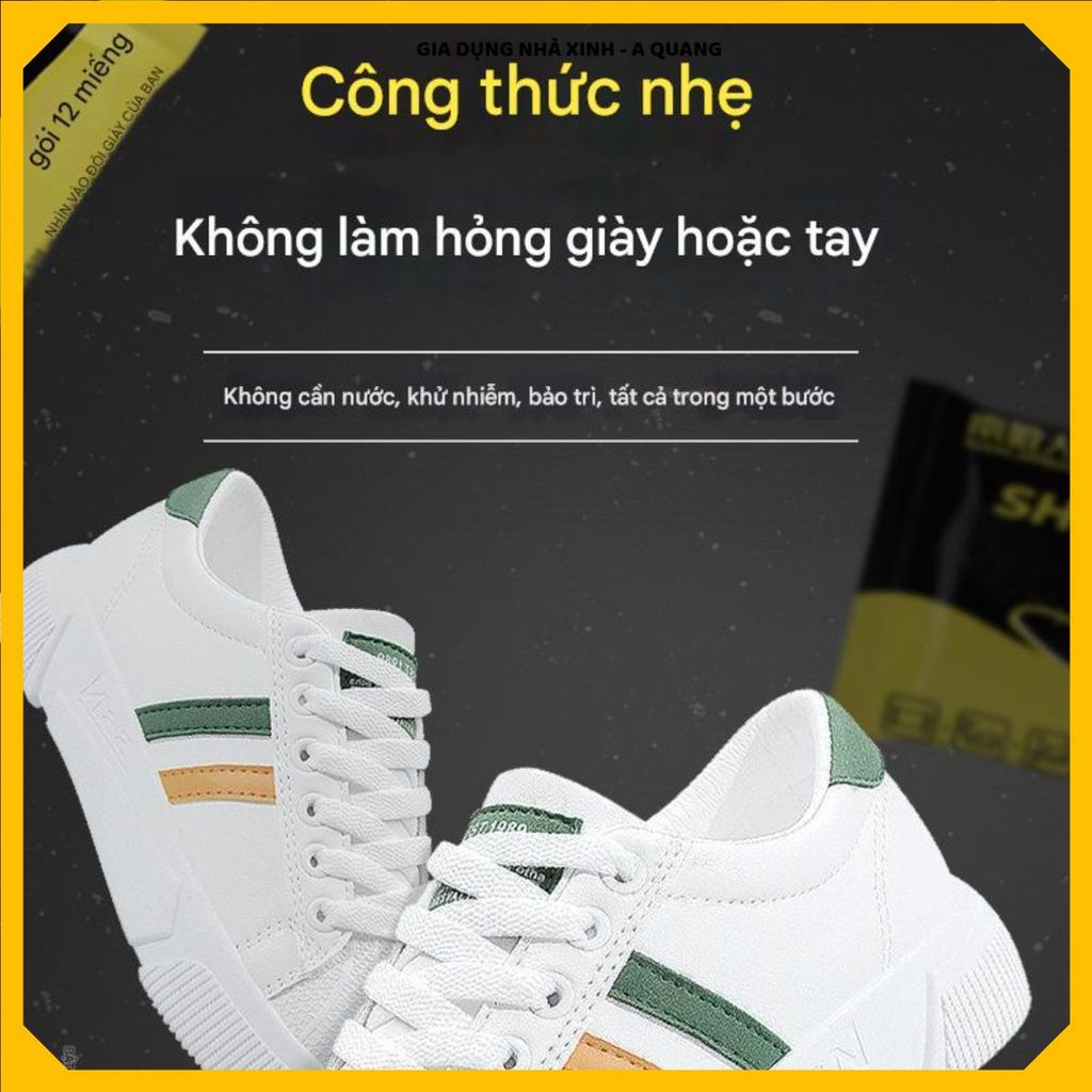 (COMBO 5 GÓI) KHĂN LAU SNEAKER ƯỚT DÙNG 1 LẦN COMBO 5 GÓI,LÀM SẠCH GIÀY TRẮNG NHANH,Tiện Mang Theo Du Lịch
