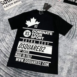 Áo Phông Nam DSQ2 Phối Chữ Siêu Hót. Áo Thun Nam Nữ DSQUARED2 In Chữ DOMINATE Trẻ Trung Năng Động Hot Trend 2026