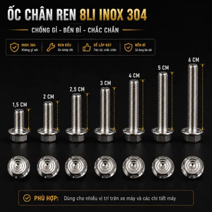 DIAMOND SALAYA - ỐC SALAYA INOX304 DẠNG TRỤ 8li 10li ( GIÁ 1 CON )