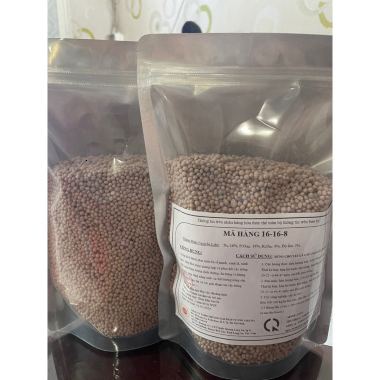 PHÂN BÓN NPK CAO CẤP 16-16-8+TE CÔNG NGHỆ ĐỨC GÓI 1 kgK