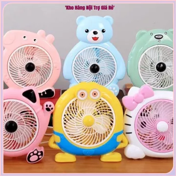 QUẠT MINI ĐỂ BÀN HÌNH THÚ CẮM ĐIỆN, Quạt Điện Để Bàn Dễ Thương, Quạt Hình Động Vật Trang Trí Bàn Học, Bàn Làm Việc