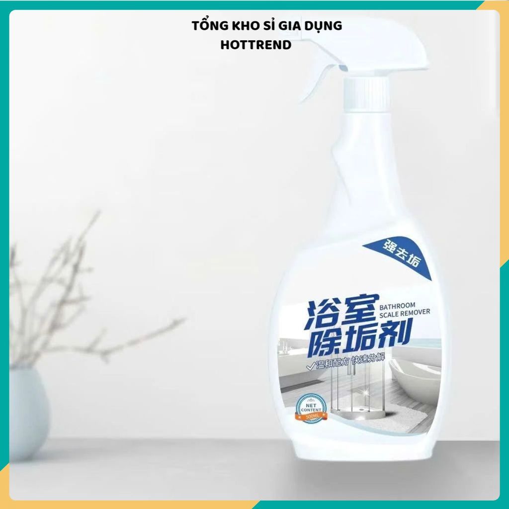 DUNG DỊCH TẨY RỬA NHÀ TẮM FANSEN 500ML - Đánh Bay Cặn Canxi, Làm Sạch Vòi Inox