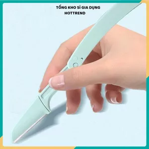 SET 3 DAO CẠO TỈA LÔNG MÀY - Gấp Gọn, Kèm Hộp Nhựa Màu Pastel