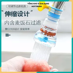 ĐẦU LỌC NƯỚC TĂNG ÁP XOAY 360 ĐỘ - Co Giãn Chống Bắn Nước Tiện Lợi