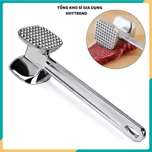 BÚA DẦN THỊT INOX - 2 Mặt Đa Năng, Giúp Thịt Thấm Gia Vị Nhanh