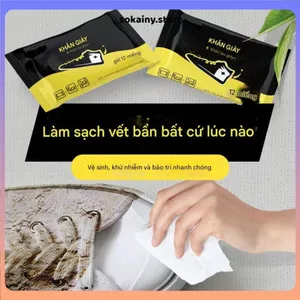 KHĂN ƯỚT LAU GIÀY - Làm Sạch Giày Thể Thao, Giày Da Nhanh Chóng