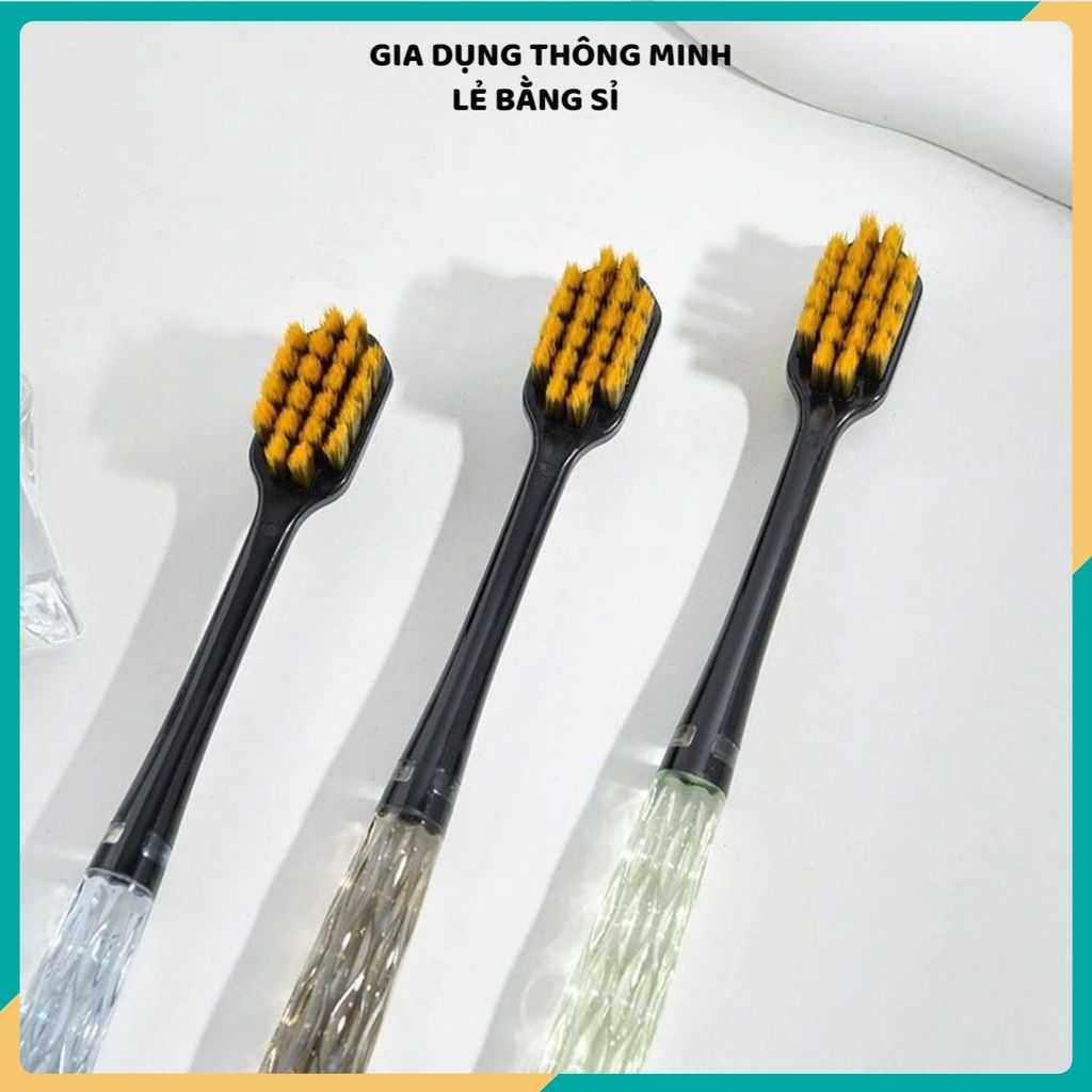 BÀN CHẢI ĐÁNH RĂNG GIA ĐÌNH - Hộp 6 Cái Cao Cấp, Cán Cầm Chắc Tay