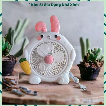 QUẠT MINI ĐỂ BÀN HÌNH THÚ CẮM ĐIỆN, Quạt Hình Thú Cute, 2 Chế Độ Gió, Quạt Làm Mát Bàn Học, Bàn Làm Việc